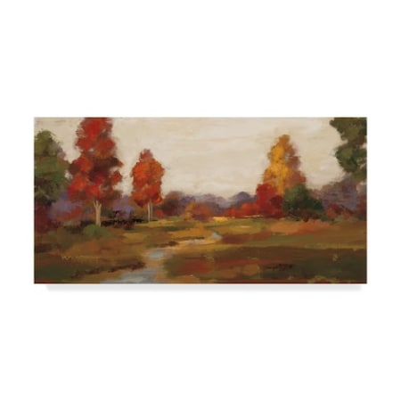 Silvia Vassileva 'Fall Creek' Canvas Art,10x19